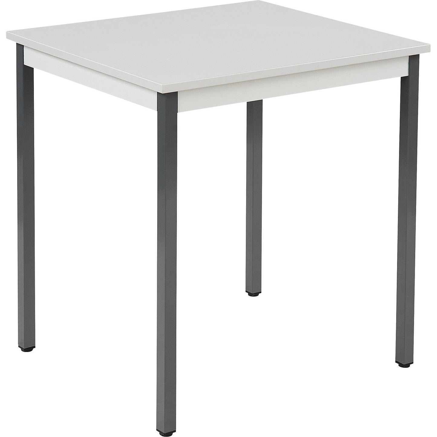 Multipurpose table, rectangular, HxWxD 740 x 700 x 600 mm, light grey top, basalt grey frame.