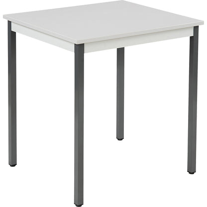 Multipurpose table, rectangular, HxWxD 740 x 700 x 600 mm, light grey top, basalt grey frame.