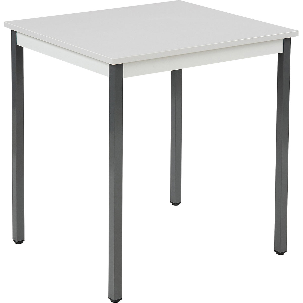 Multipurpose table, rectangular, HxWxD 740 x 700 x 600 mm, light grey top, basalt grey frame.
