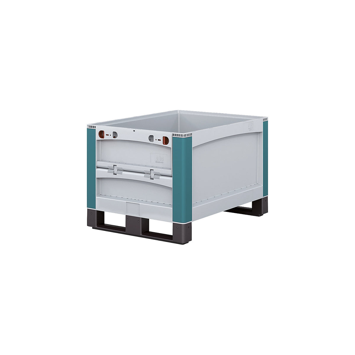 SL heavy duty container, with access flap at front, LxWxH 800 x 600 x 520 mm.