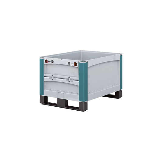SL heavy duty container, with access flap at front, LxWxH 800 x 600 x 520 mm.