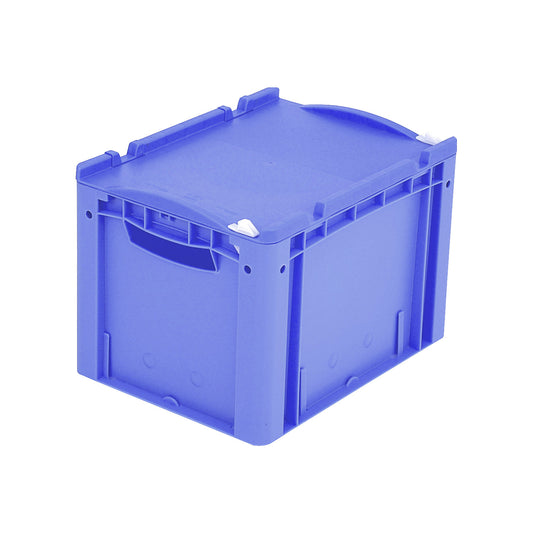 XL Euro stacking container, with 1-part hinged lid and snap lock, LxWxH 400 x 300 x 288 mm.