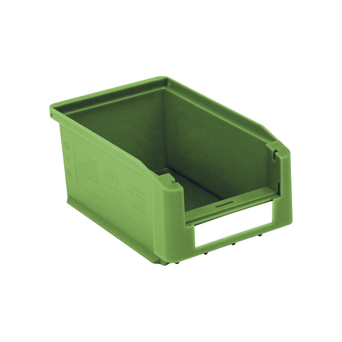 Open fronted storage bin, LxWxH 160 x 103 x 75 mm, pack of 40, green.