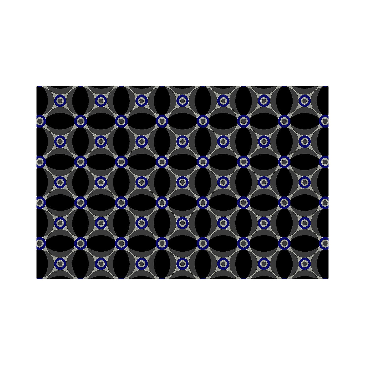 Entrance matting, Notrax Déco Design™, LxW 1800 x 1200 mm, blue/black.