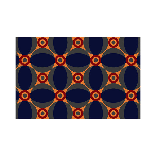 Entrance matting, Notrax Déco Design™, LxW 900 x 600 mm, blue/orange.