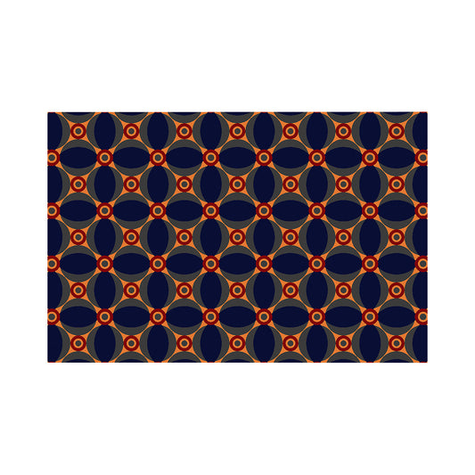 Entrance matting, Notrax Déco Design™, LxW 1800 x 1200 mm, blue/orange.