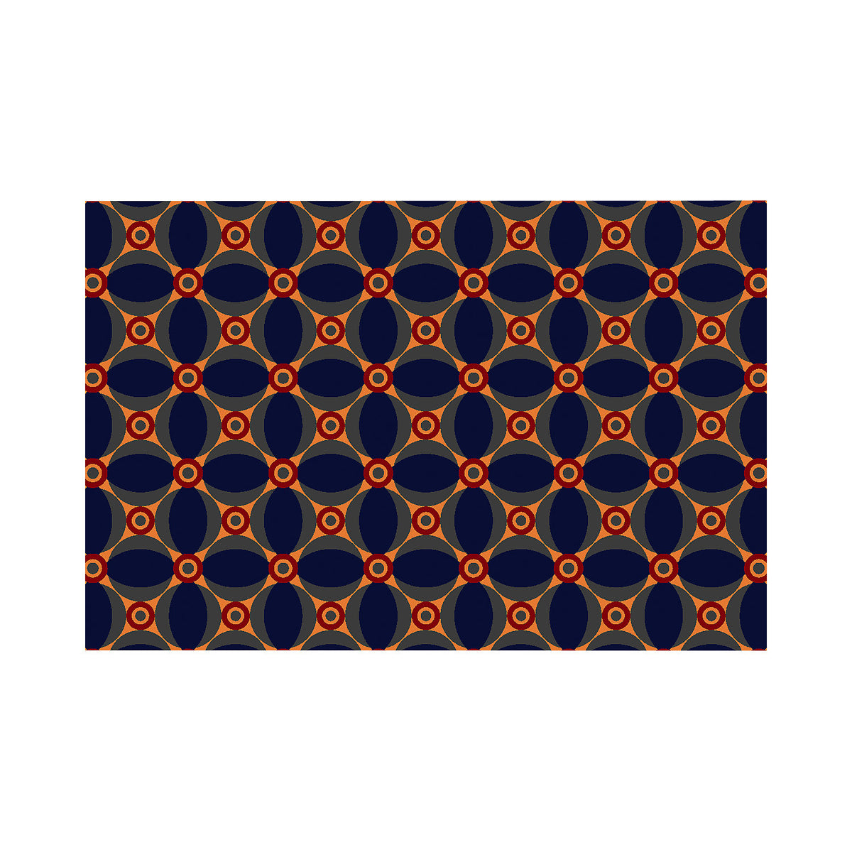 Entrance matting, Notrax Déco Design™, LxW 1800 x 1200 mm, blue/orange.