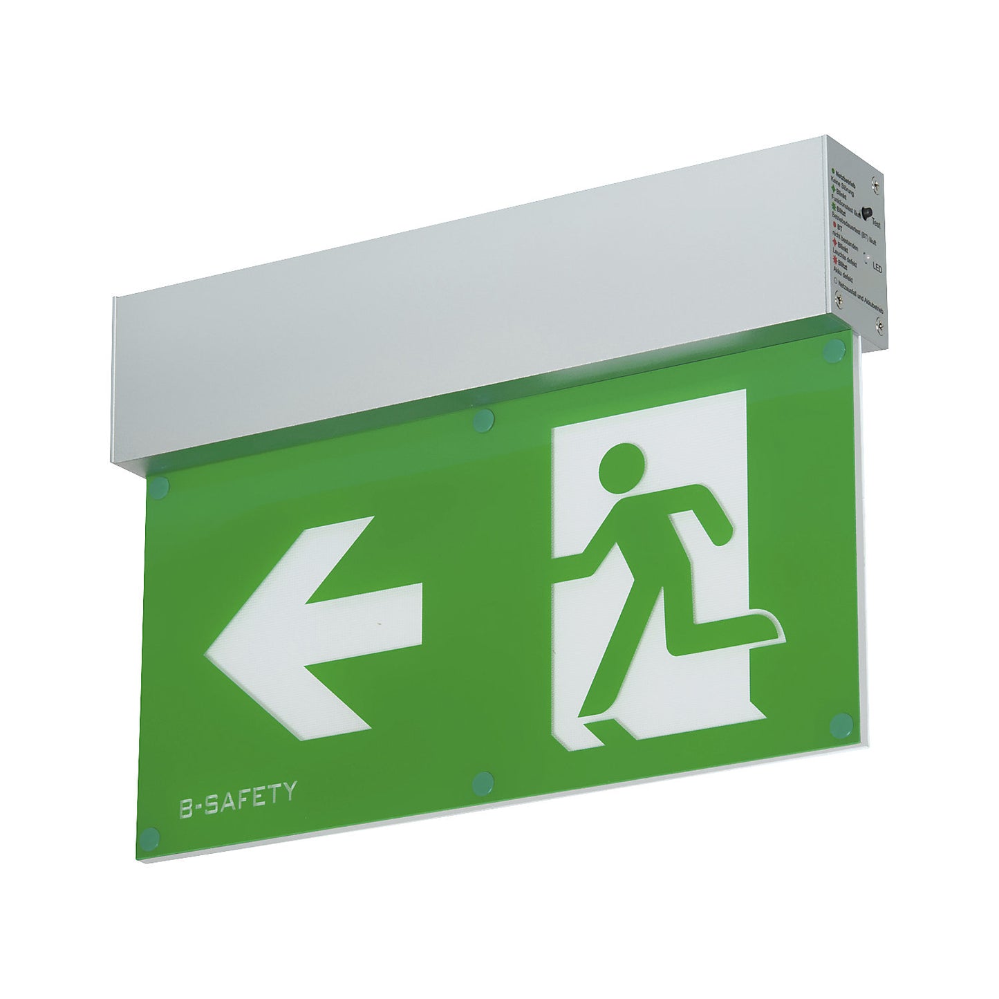 Escape sign luminaire, L-LUX STANDARD, wall mounting.