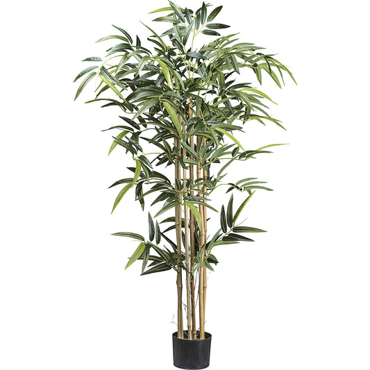 Bamboo with natural stalks, plastic pot, height 1300 mm.
