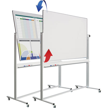 Custom printed rotating board, mobile, printed on one side, WxH 1500 x 1000 mm.