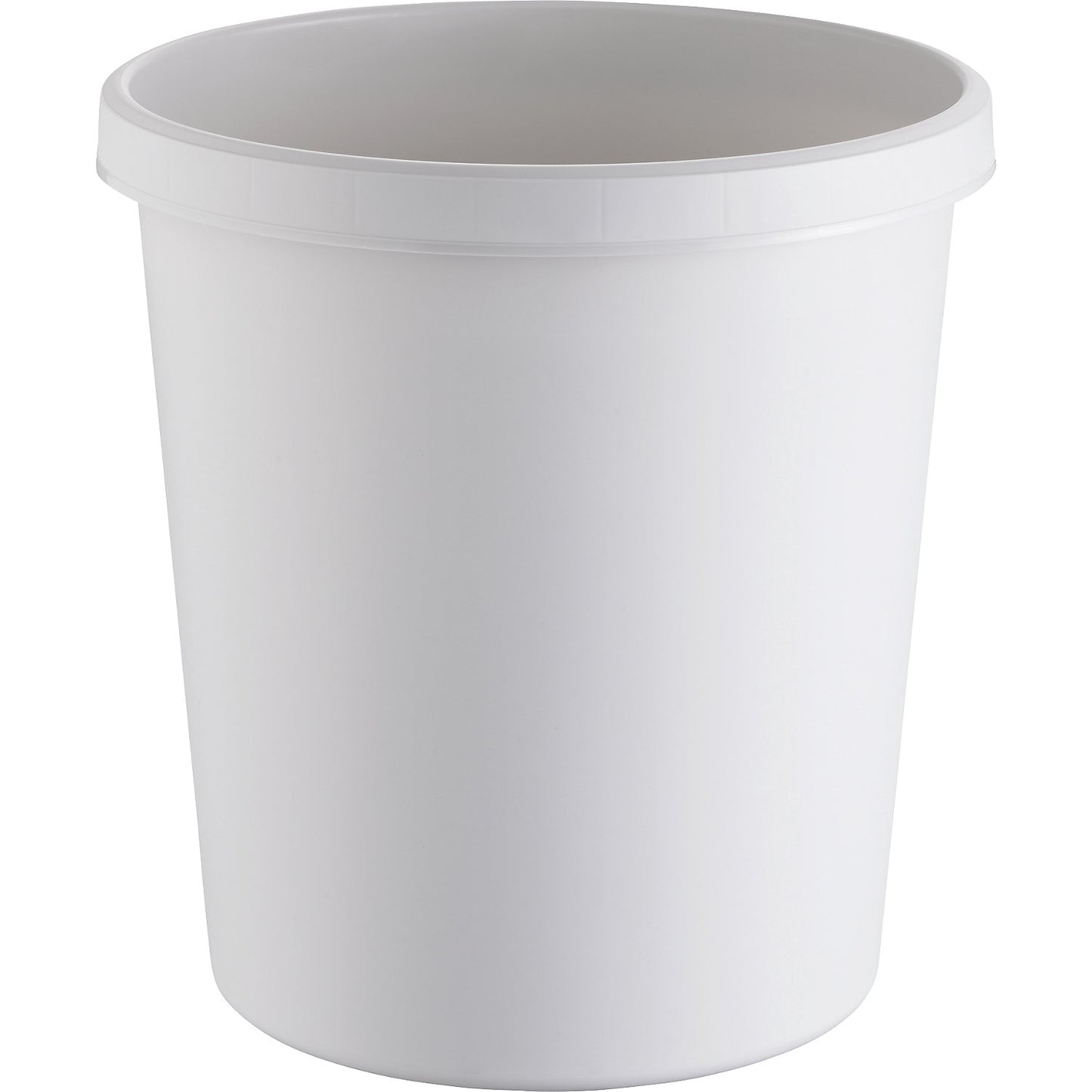 Waste paper bin made of polythene, capacity 18 l, pack of 15, light grey.