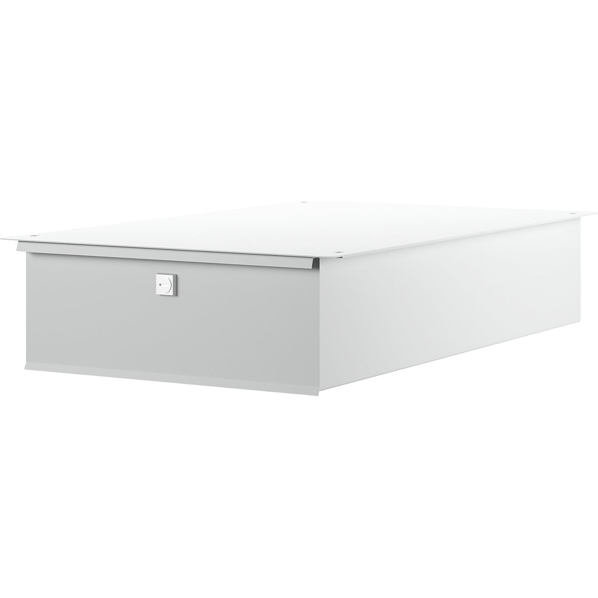 Drawer for work table, HxWxD 140 x 410 x 660 mm, grey.