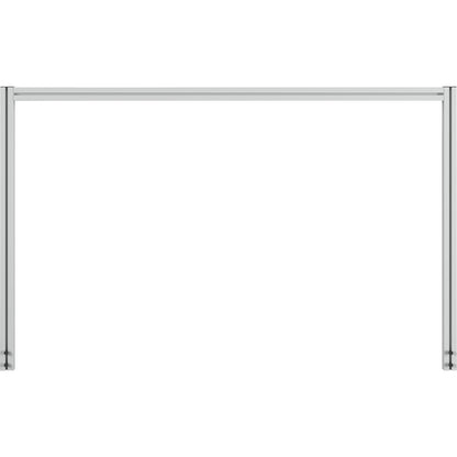 Table support set, made of aluminium profiles, HxWxD 930 x 1500 x 45 mm.