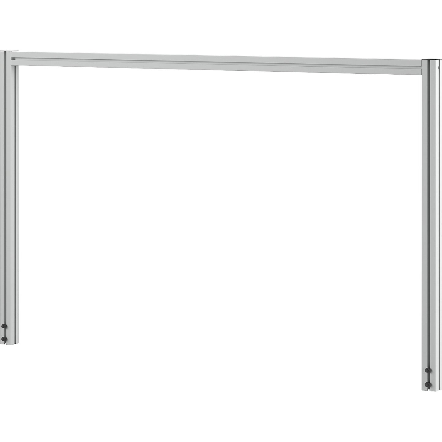 Table support set, made of aluminium profiles, HxWxD 930 x 1500 x 45 mm.