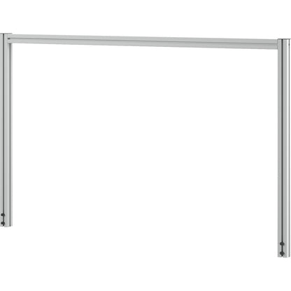 Table support set, made of aluminium profiles, HxWxD 930 x 1500 x 45 mm.