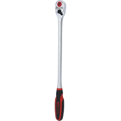 1/2'' MONSTER reversible ratchet, long, 100 tooth, red/black.