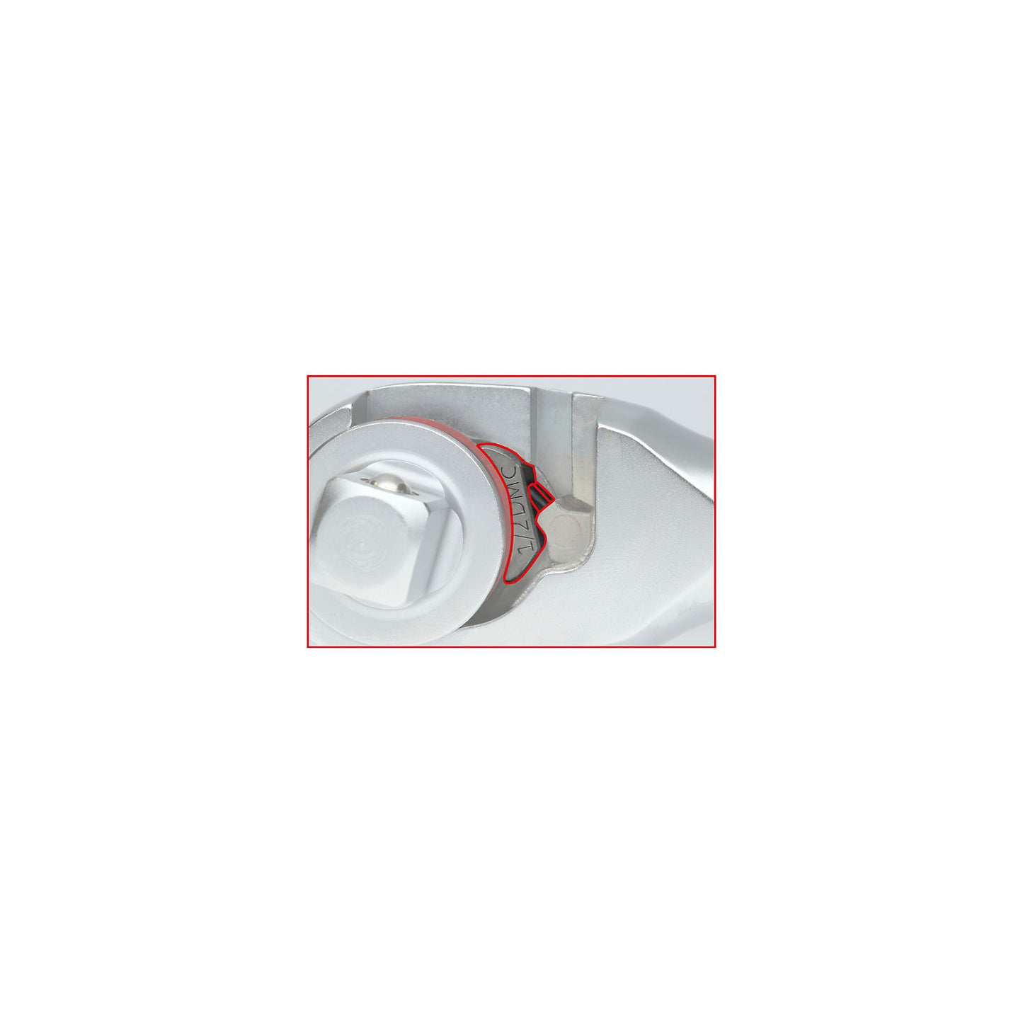1/2'' MONSTER reversible ratchet, long, 100 tooth, red/black.
