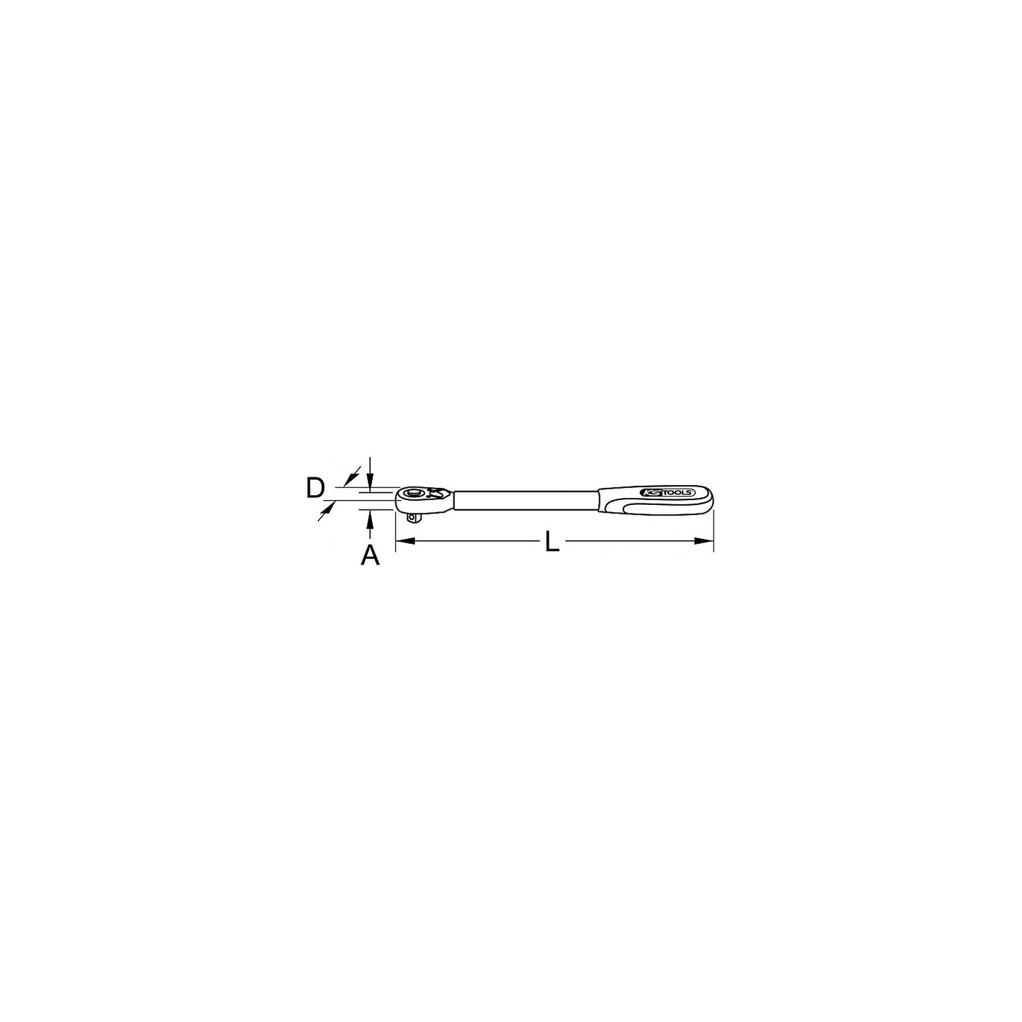 1/2'' MONSTER telescopic reversible ratchet, 100 tooth, red/black.