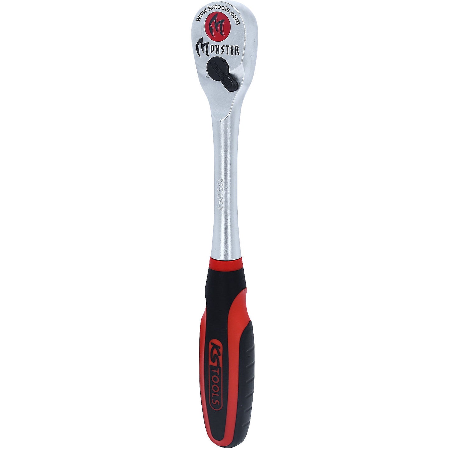 1/2'' MONSTER reversible ratchet, 100 tooth, red/black.