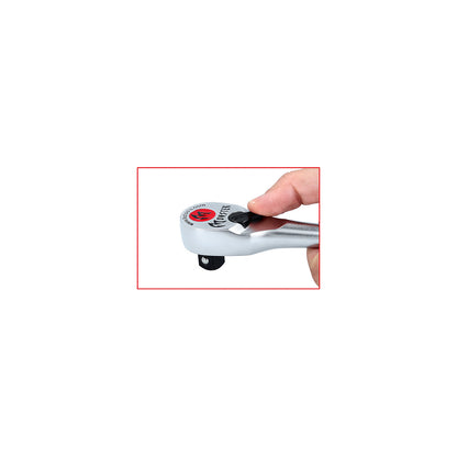 1/4'' MONSTER reversible ratchet for bits, 80 tooth, red/black.