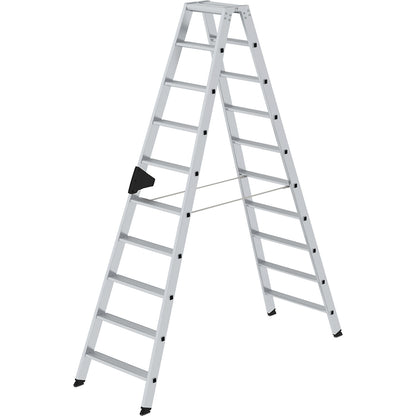 Step ladder, double sided, comfort model with ergo pad®, 2x10 steps.