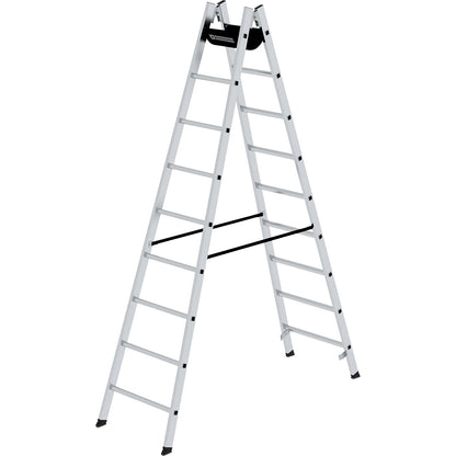 Safety rung ladder, double sided access, rungs 30 x 30 mm, non-slip, 2x9 rungs.