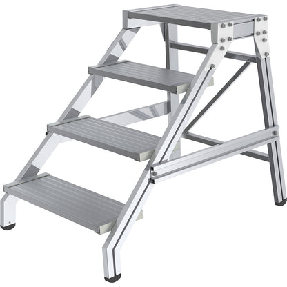 Heavy duty machine steps, STANDARD, max. load 300 kg, 3 steps.