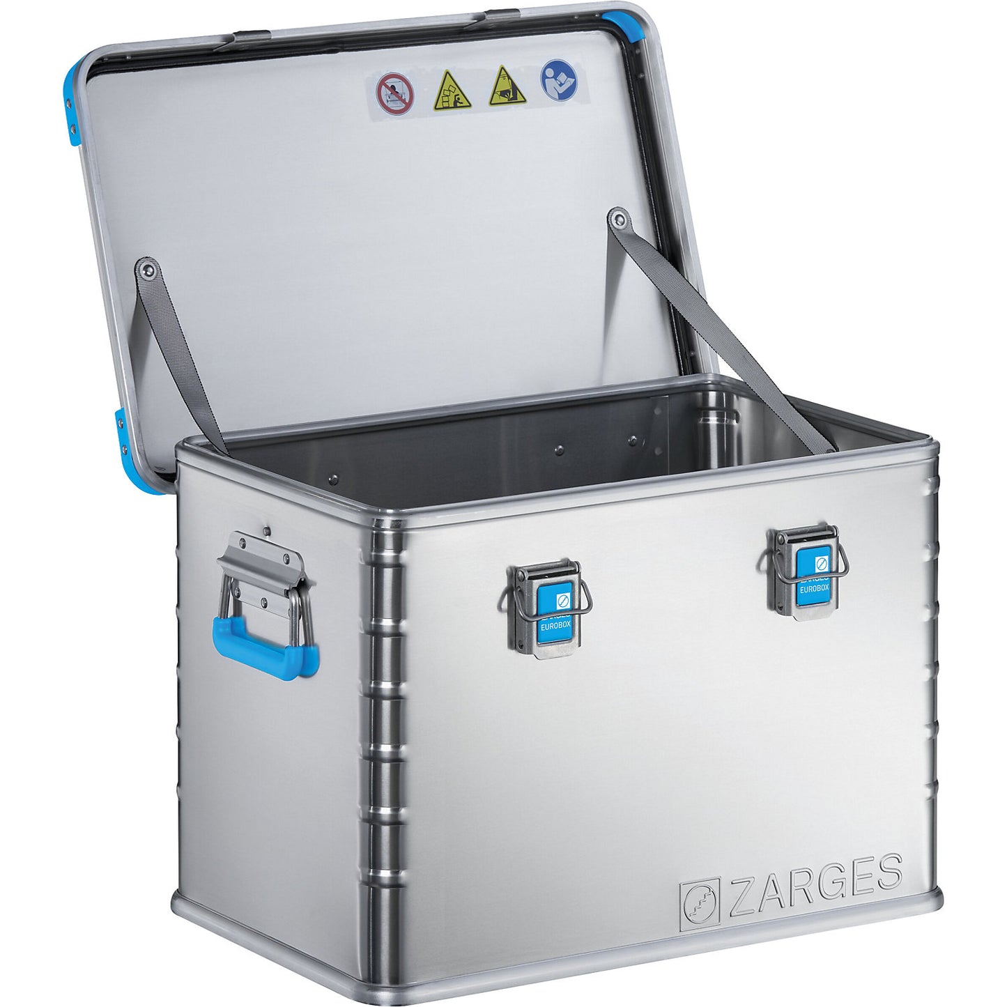 Aluminium universal box, capacity 73 l, external dims. LxWxH 600 x 400 x 410 mm.