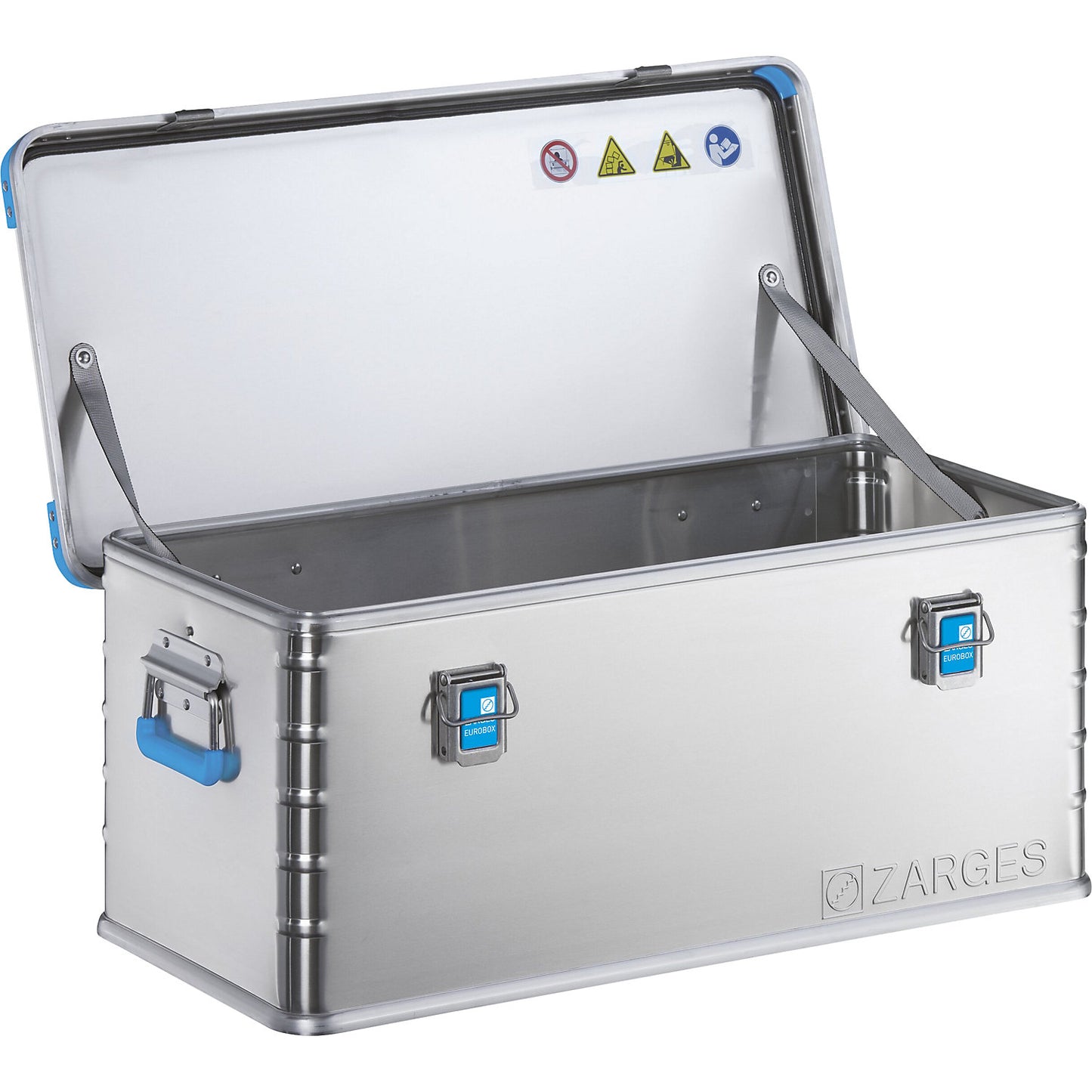Aluminium universal box, capacity 81 l, external dims. LxWxH 800 x 400 x 340 mm.
