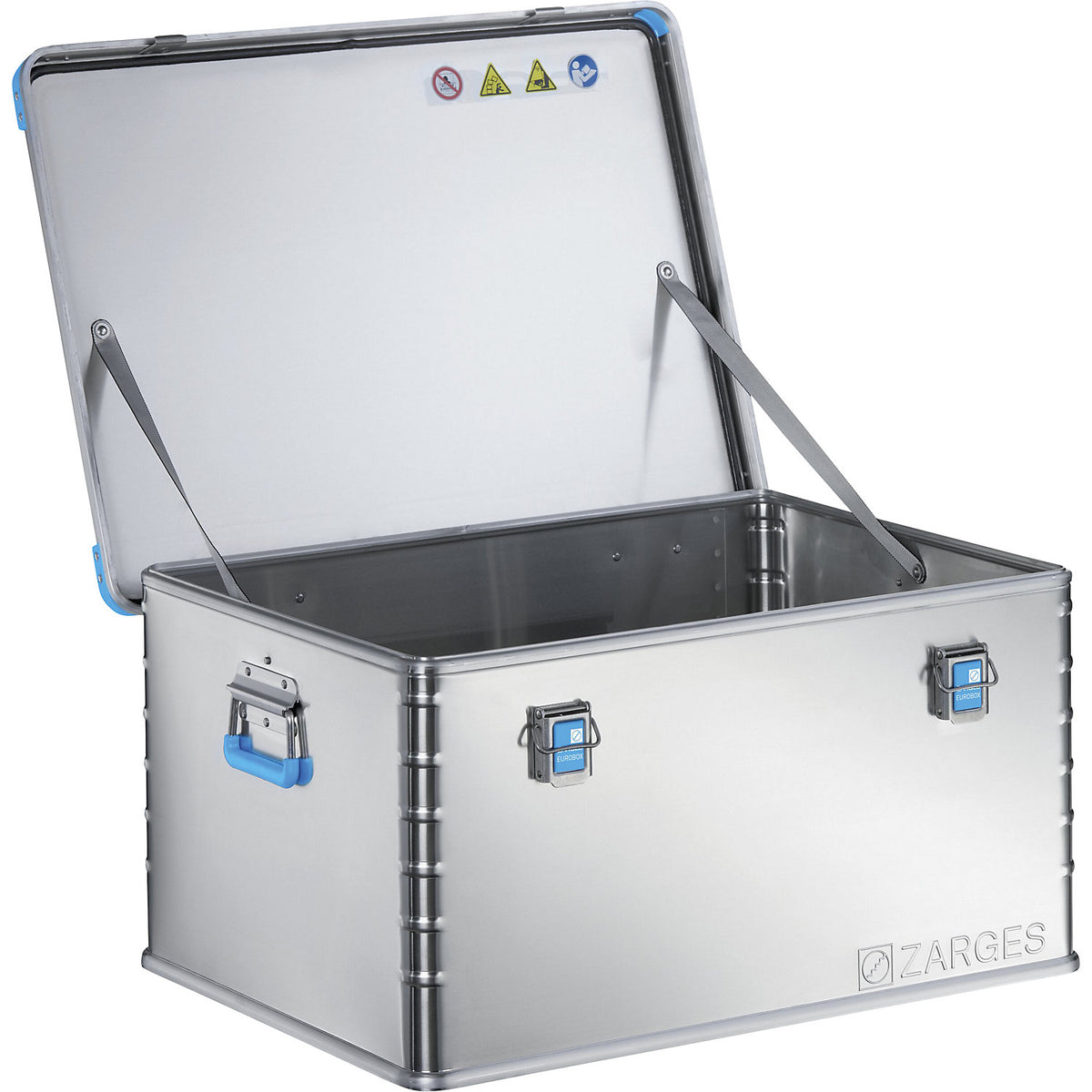 Aluminium universal box, capacity 157 l, external dims. LxWxH 800 x 600 x 410 mm.