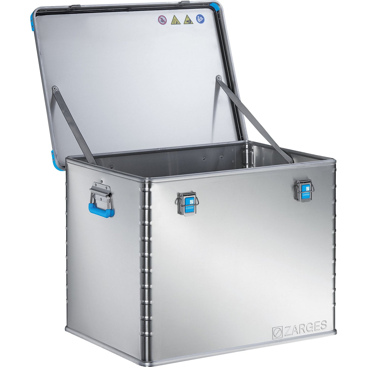 Aluminium universal box, capacity 239 l, external dims. LxWxH 800 x 600 x 610 mm.