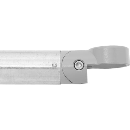 Railing system, cross pipe Ø 48 mm, zinc plated, length 1000 mm.