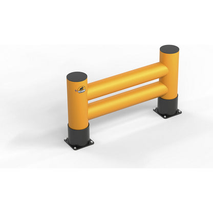 Shelf unit end protection, double plank, H 600 mm, L 1200 mm.