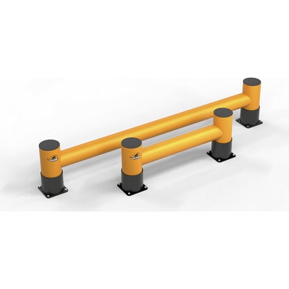 Shelf unit end protection, single plank, H 400 mm, L 1200 mm.