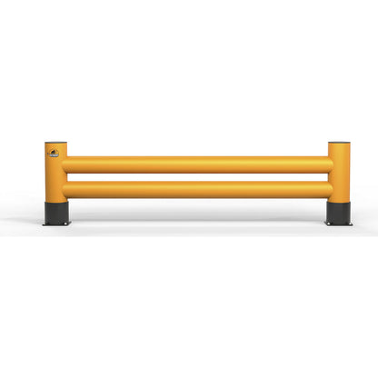 Shelf unit end protection, double plank, H 600 mm, L 2500 mm.