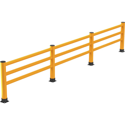 Handrail, with 3 crossbars, length 6 m.