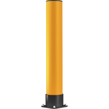 Crash protection bollard, tube diameter 140 mm, traffic yellow, height 900 mm.