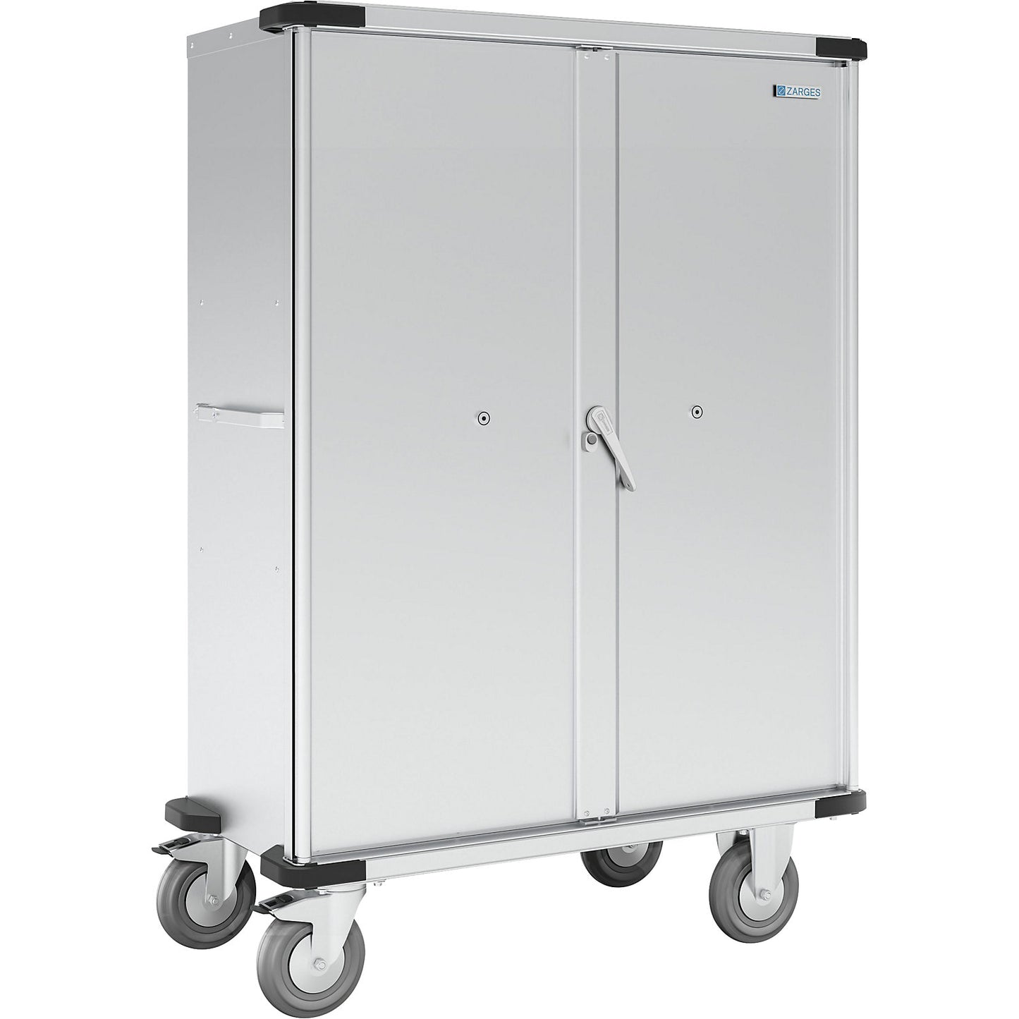 Universal cupboard trolley, 3 shelves, 837 l, LxWxH 1236 x 600 x 1735 mm.