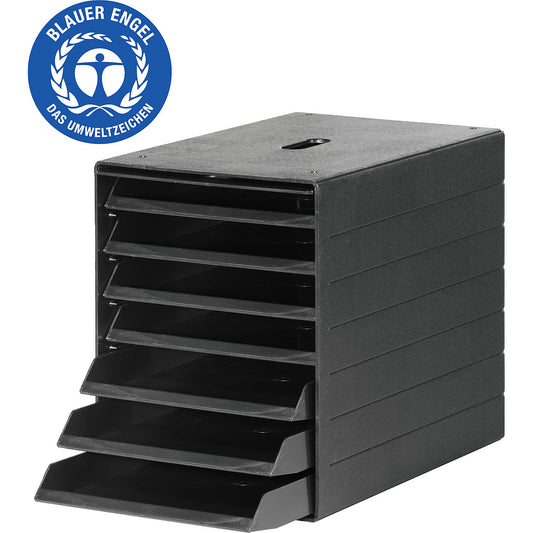 IDEALBOX PLUS 7 drawer box, HxWxD 322 x 250 x 365 mm, charcoal.