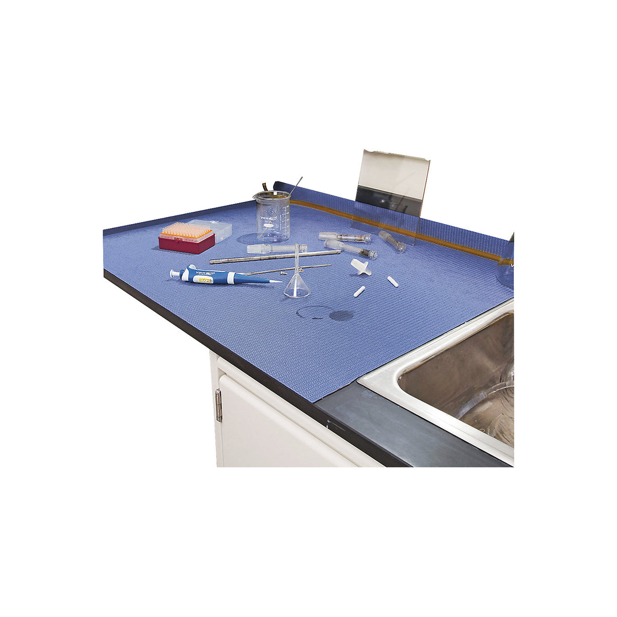 Grippy® absorbent matting with self adhesive coating, 1 roll, LxW 15 m x 810 mm.