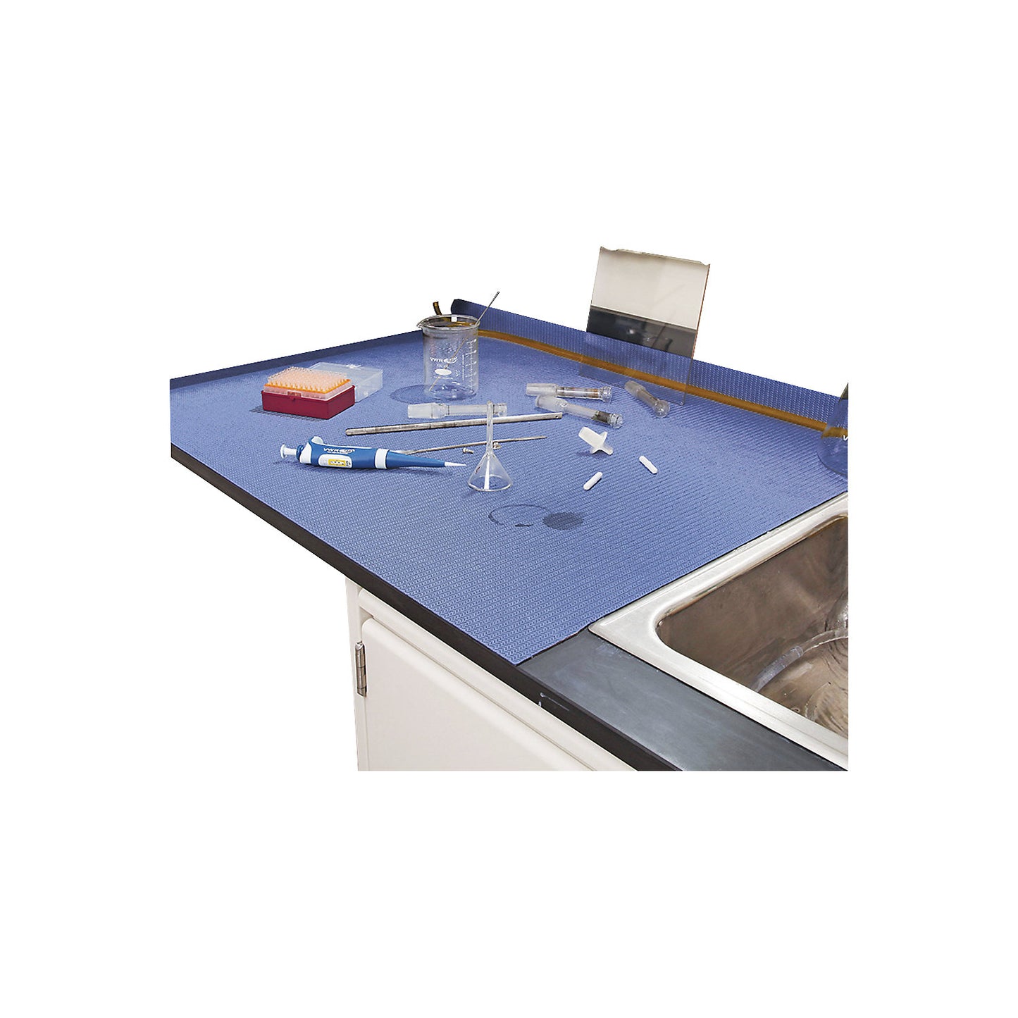 Grippy® absorbent matting with self adhesive coating, 1 roll, LxW 15 m x 410 mm.