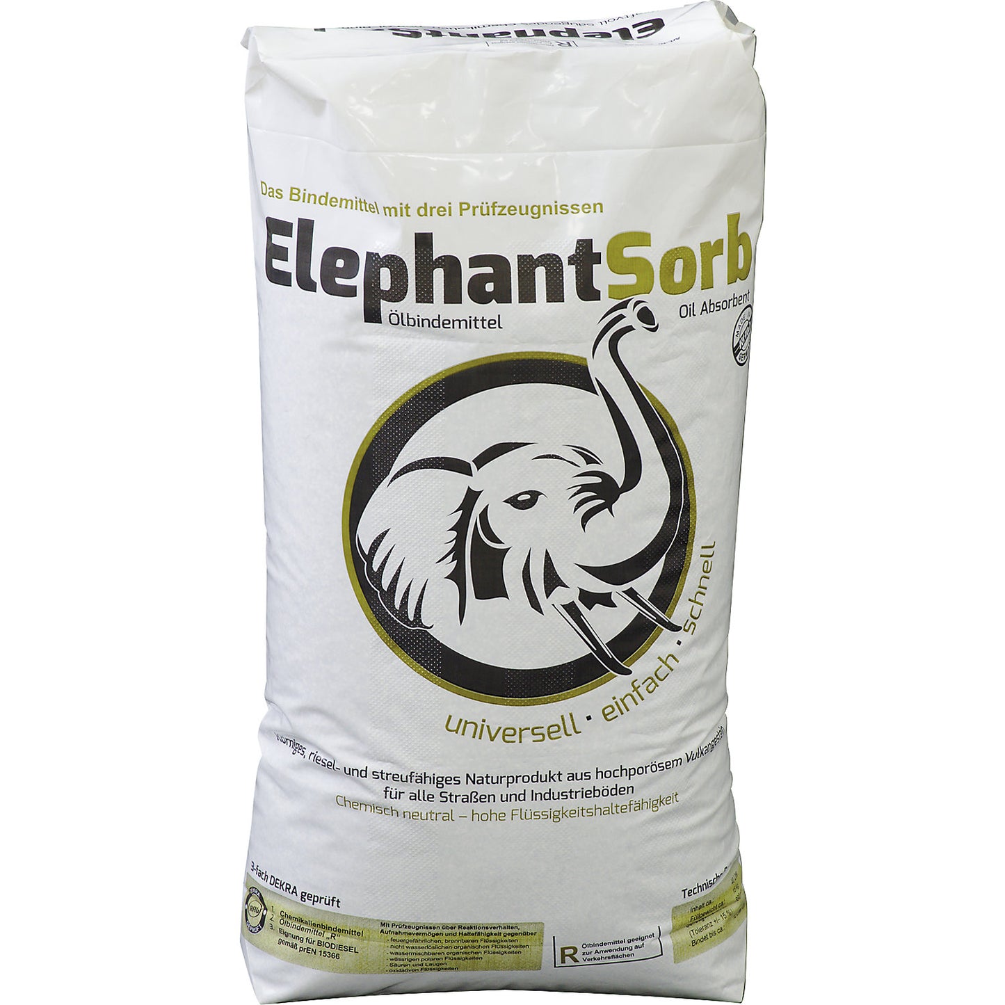 All-purpose absorbent granulate R, 40 l sack, coarsely grained, 0.3 - 4 mm, pack of 36 sacks.