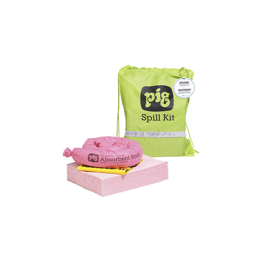 Emergency kit in a carry bag, chemical version, absorbs 10.4 l.