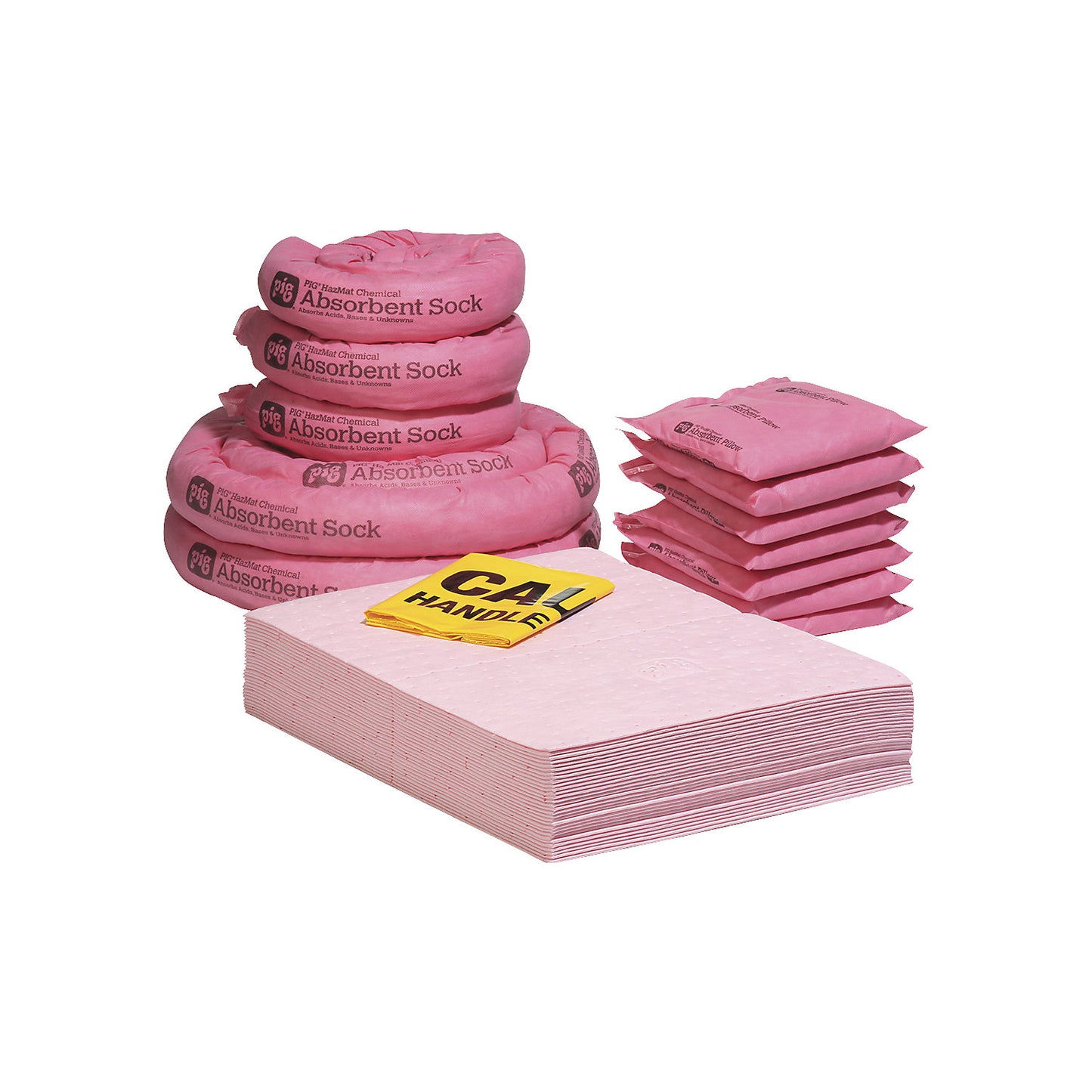 Refill pack for emergency bag, chemical version, absorbs 54.4 l/pack.