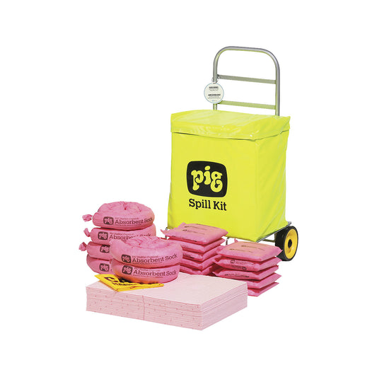 Wheeled emergency kit, chemical version, absorbs 53.7 l.