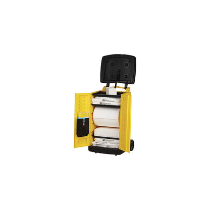 Caddy for spillage emergencies, oil version, absorbs 190 l.