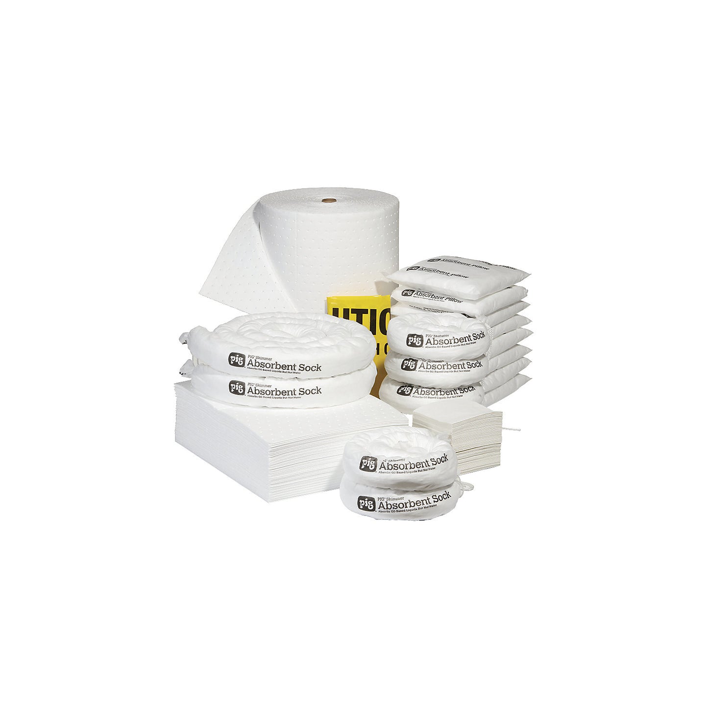 Refill pack for emergency caddy, oil version, absorbs 190 l.
