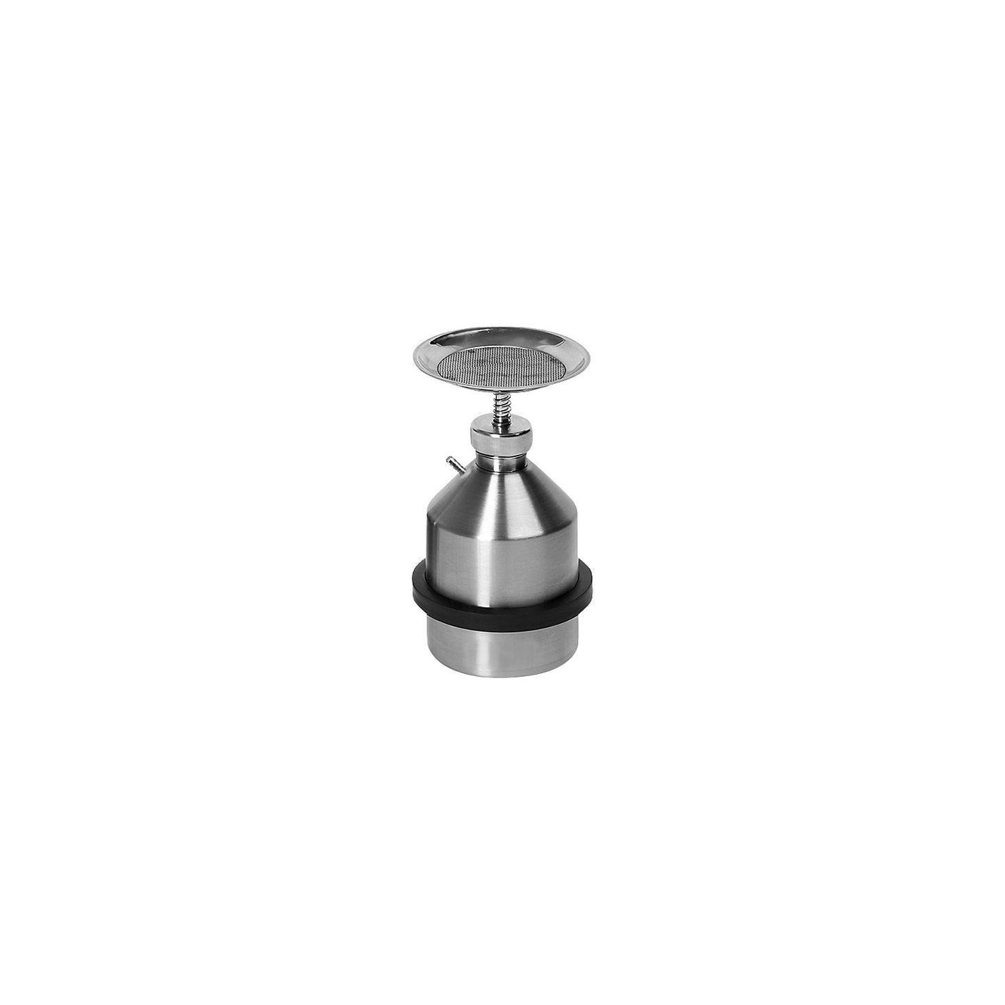 Plunger can with earth connection, stainless steel, capacity 1 l.