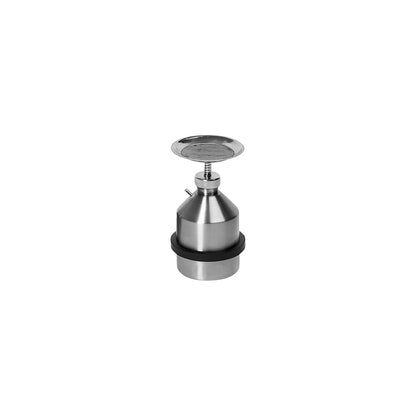 Plunger can with earth connection, stainless steel, capacity 1 l.
