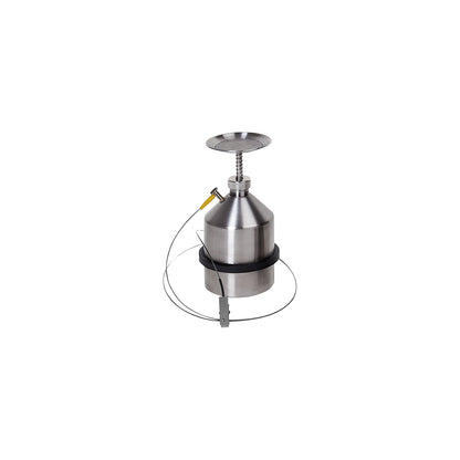 Plunger can with earth connection, stainless steel, capacity 2 l.